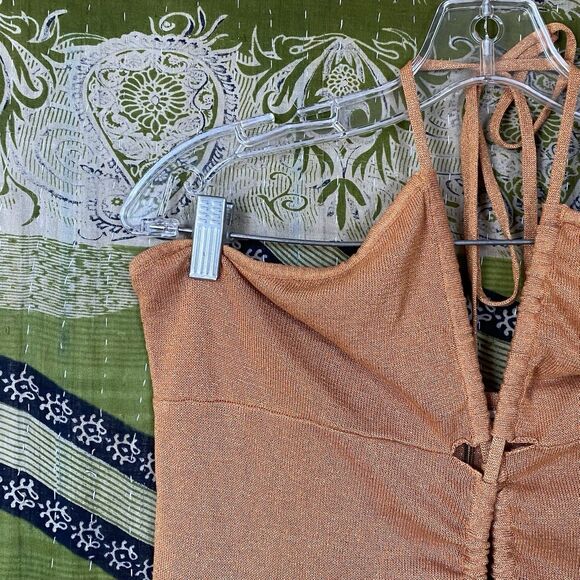 NWT Bec + Bridge x Free People Desert Sun Indya Knit Maxi Cutout Dress Size 12 - Picture 8 of 16